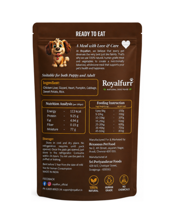 Organ Oryza – Chicken Organs, Rice & Vegetables