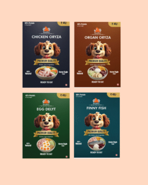 Royalfurr Dog food All-In-One 4 delicious Recipe Pack