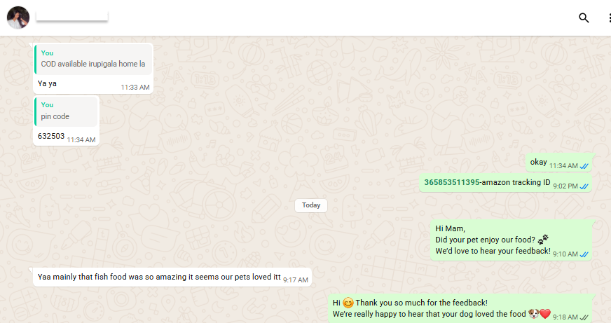 Verified WhatsApp customer review screenshot 2 of 14